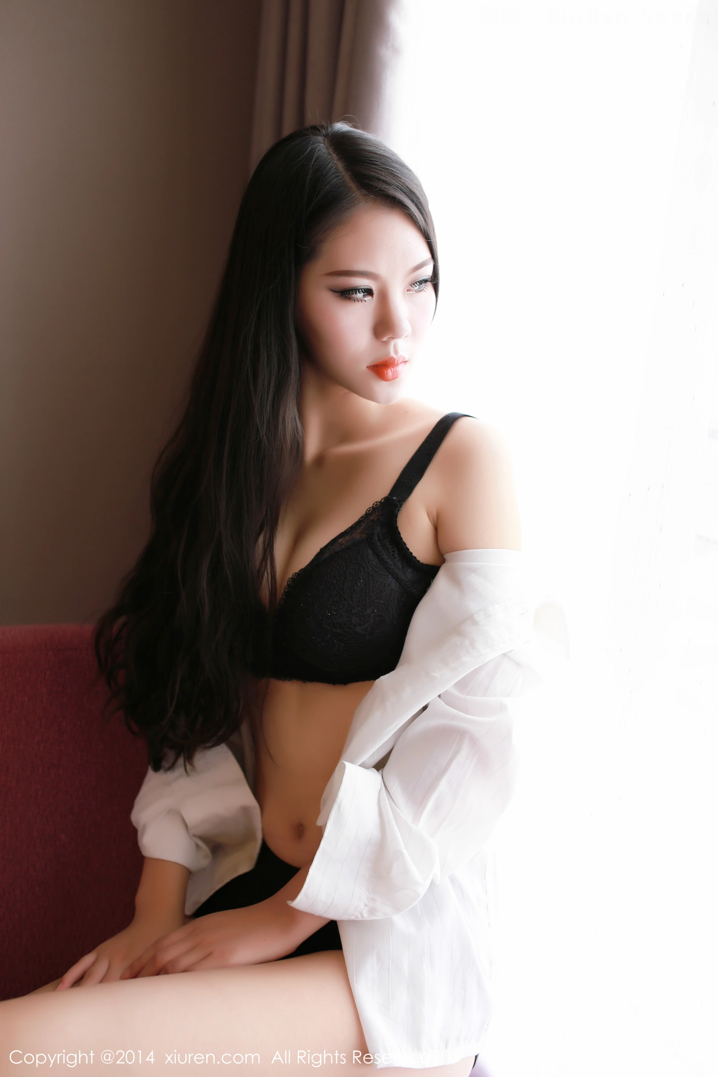 图片[6]-[XiuRen秀人网]VOL.235 嫩模米尔Dear红色薄纱睡裙性感情趣内衣系列完美诱惑写真72P-秀人网官方网站